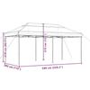 VidaXL Collapsible Pop-Up Party Tent Black 580x292x315 Cm, Tent, Awning Tent, Gazebo Awning, Gazebo Tent, 4004942