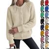 Women's Color Long Sleeve Open Front Knit Cardigan Sweater