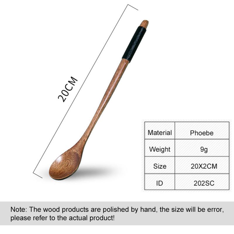 Long Handle Wooden Spoons For Cooking Honey Server Tea Coffee Stirring Spoons Honey Tea Scoops Coffee Accessories
