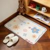 modern Simple cute flower art Home Bedside Rug Kitchen Bath Floor Mat Hallway Balcony Carpet Entrance Doormat hogar Decor