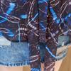 MAXZA Neon Pattern Sheer Tie Chiffon Blouse Ze10qb014nh