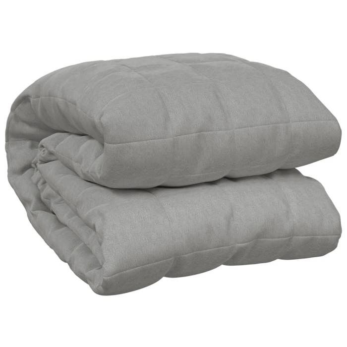 VidaXL Weighted Blanket Grey 200x200 Cm 13 Kg Fabric 350725