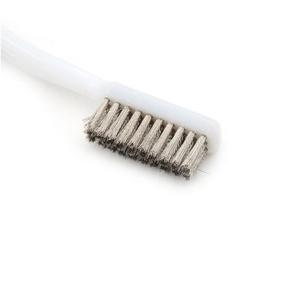 Wenwan Werkzeug, 5 Stück, 17,5 cm, Kunststoffgriff, Messing, 3 Reihen Borsten, Reinigungsdrahtbürste