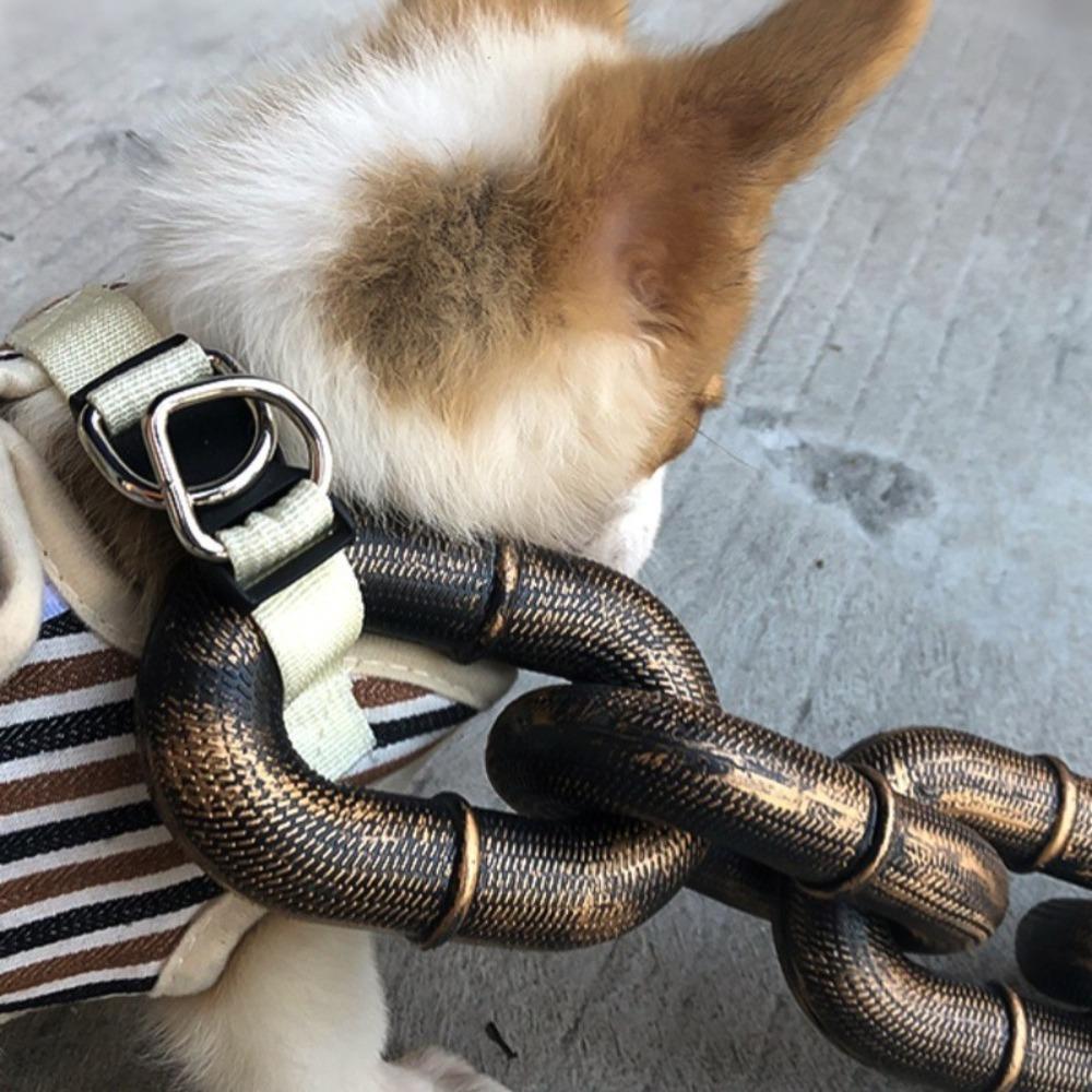Plastic Dog Tractions Rope Bold Pet Leash Halloween Props Simulation Dog Chain Cat