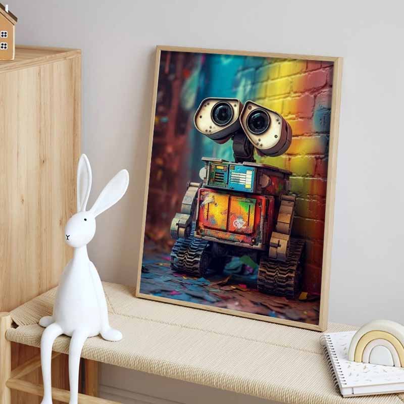 Disney 5D DIY Diamond Painting Decorations WALL E Healing Theme Illustrations Diamond Embroidery Rhinestone Cross Stitch Set Handmade