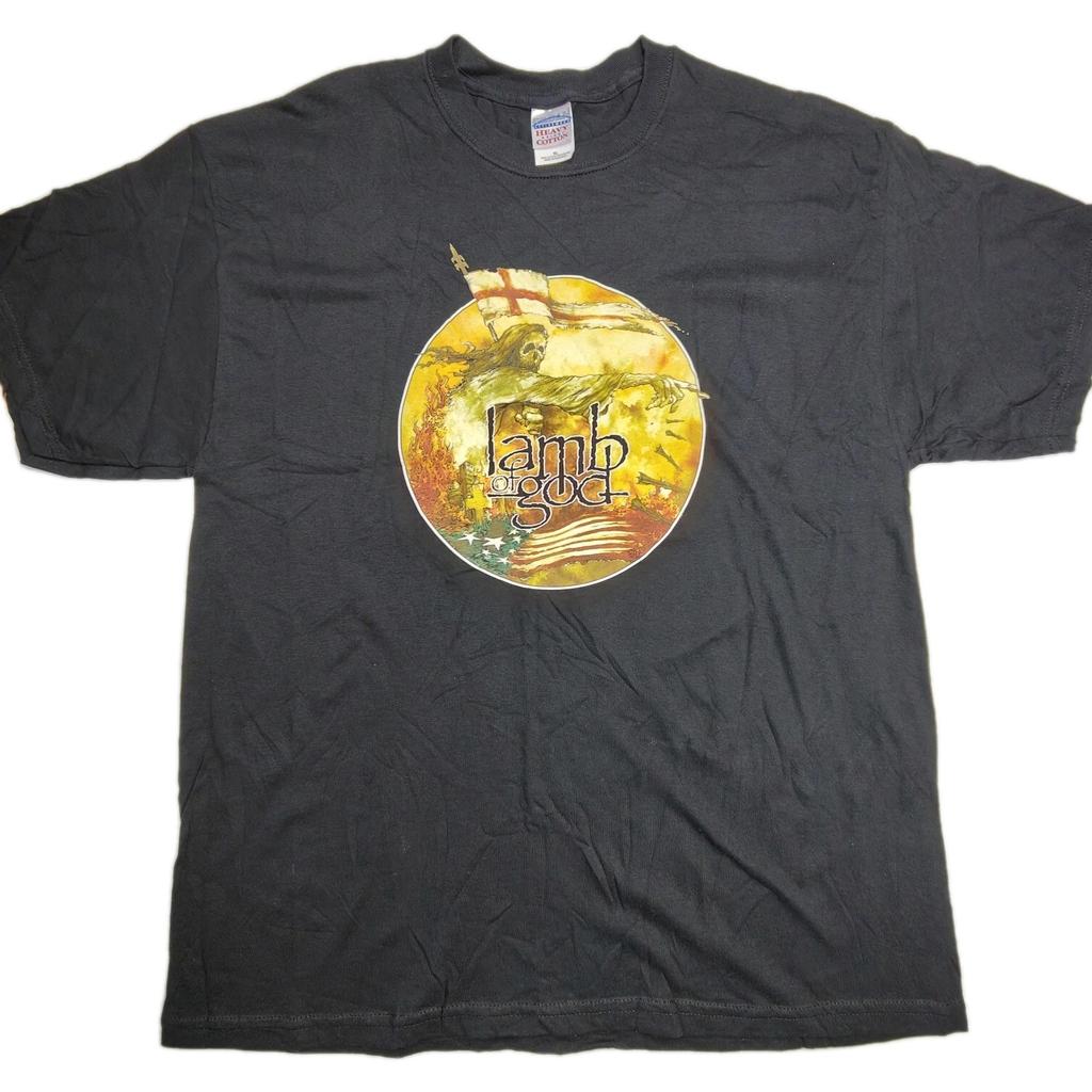 Lamb Of God shirt Men's Size L Black Metal Band Tee Y2K Music Merch Gildan New