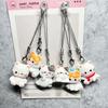3D Cartoon Kitten Phone Charm, Cute Resin Keychain, Student Bag Pendant, Couple or Best Friend Gift