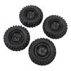 4PCS RC Crawler Tires 1.9 Inch Rubber   RC Tire with Plastic Wheel   for   1Celsius10 Remote Control Cars
