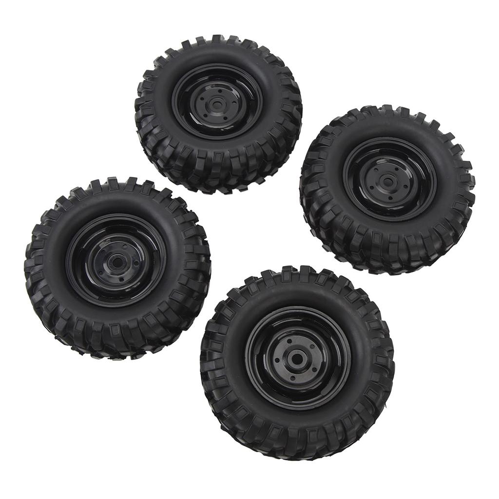 4PCS RC Crawler Tires 1.9 Inch Rubber   RC Tire with Plastic Wheel   for   1Celsius10 Remote Control Cars