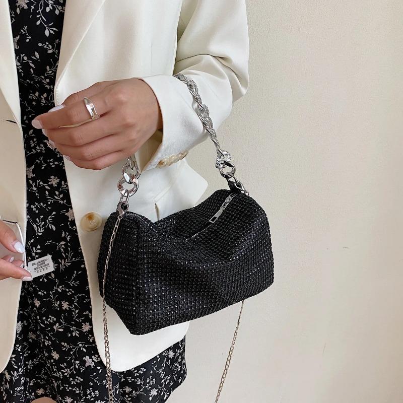 Neue Taschen Beliebte Koreanische Version Handtaschen Modetrend Heller Diamant Messenger Nische Lässig