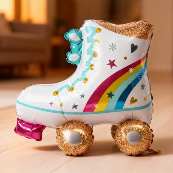 Disco Party Balloons Inflatable Sunglasses Roller Skate Boombox Balloons 80s 90s Retro