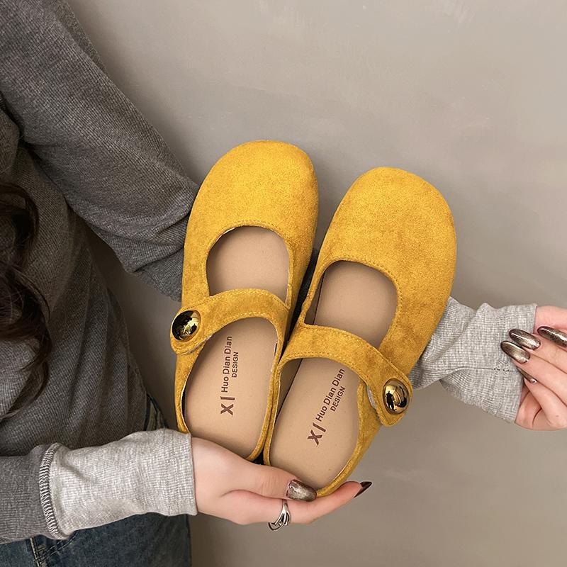 Fashion CRLAYDK Retro Women's Casual Loafers Slip On Flat Shoes Comfort Penny Dressy Ladies Work Backless Walking Suede Moccasins Slides