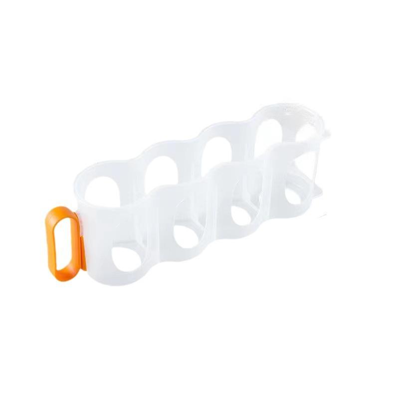 

Household Soda Can Beverage 4-Compartment Storage Rack, Cola Beer Can Storage Box, Handle Washable For Use In The Refrigerator