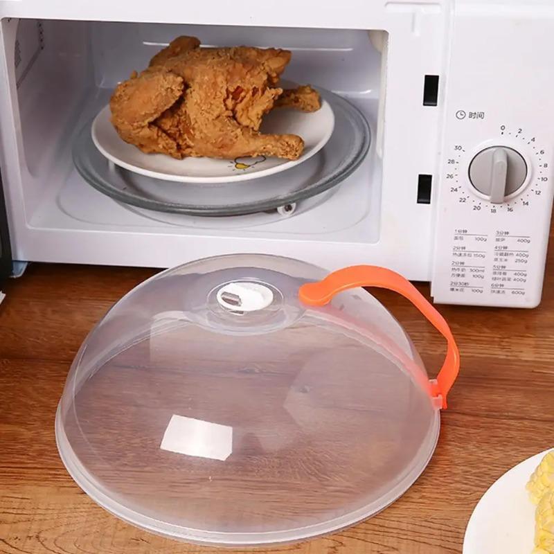 Copertura per Alimenti per Microonde Resistente al Calore Paraspruzzi per Alimenti Coperchio per Padella Forno a Microonde Piatto Copertura per Piano Cottura Copertura Trasparente Antischizzo
