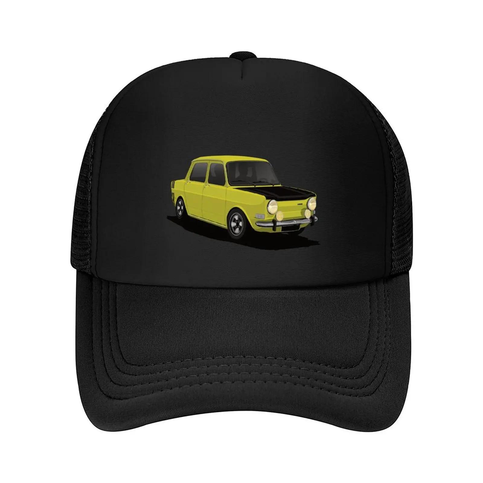 Simca Rallye yellow Baseball Cap foam party Hat Trucker Cap Thermal Visor tactical cap Unisexs Womens