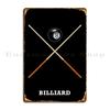 Billard Metallschild Höhle Klassisch Druck Design Rostiges Blechschild Poster
