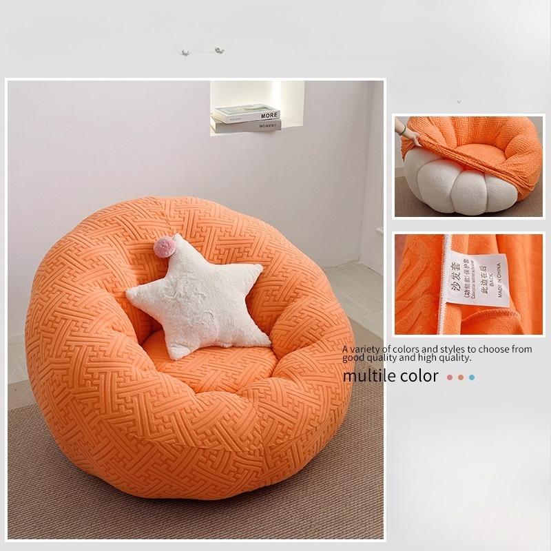 2025 New Cat Scratch-resistant Style All-season Universal Pumpkin Sofa Dust Cover Lazy Bean Bag Single-person Sofa Cover