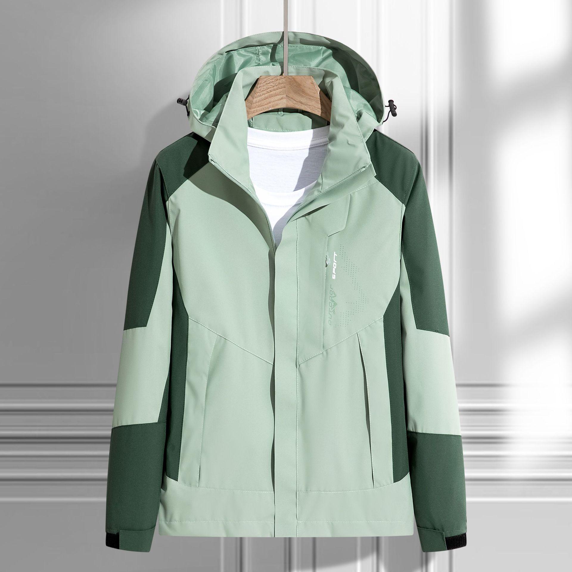 

Женская водонепроницаемая походная куртка большого размера, ветровка, ветровка для кемпинга, охоты, бега, походов, рыбалки, пальто для мужчин на открытом воздухе 4XL зелёный