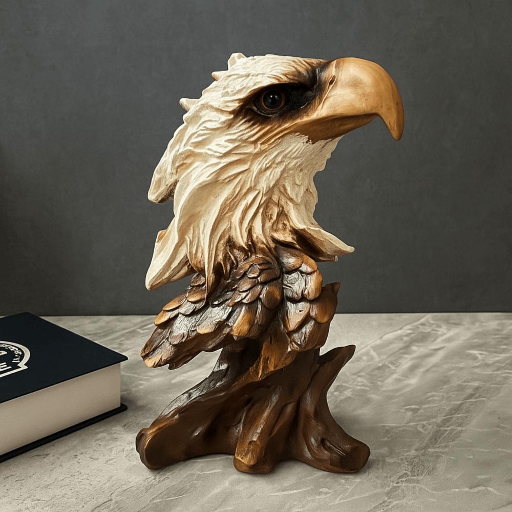 Luxury Simulation Animal Statue Retro Miniatures Figurine Sculpture Tiger Lion Head Ornament  Prop