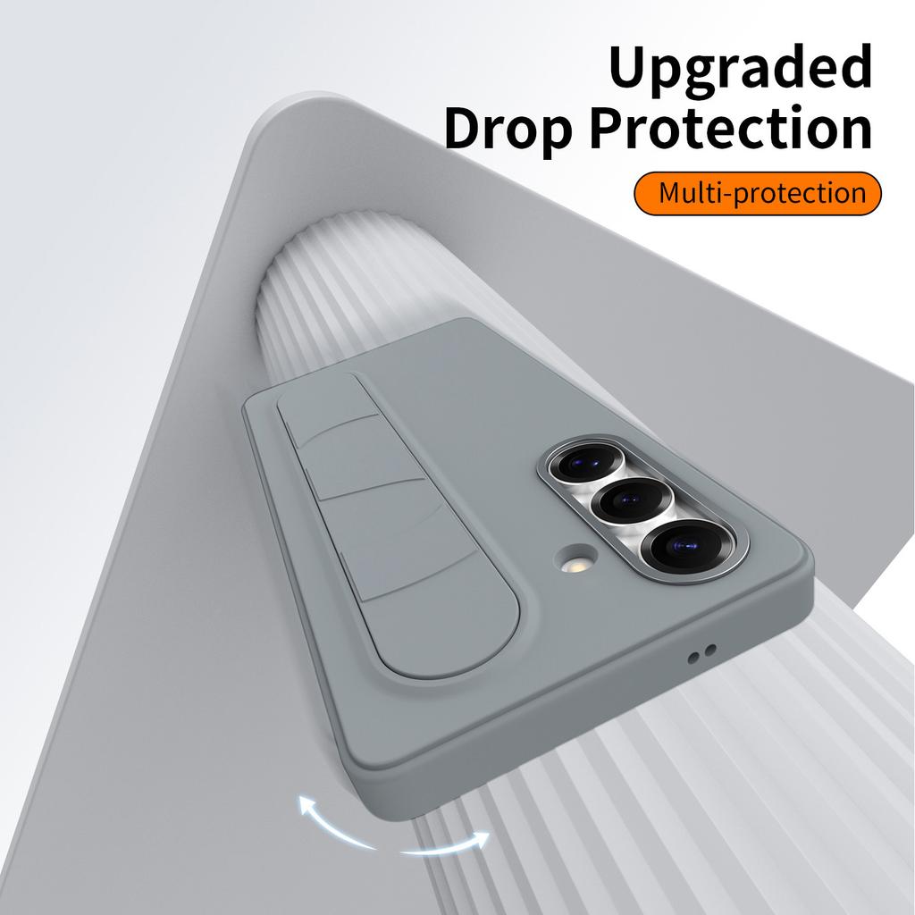 For Samsung Galaxy S24+ Case Customizable Smart Key Control Wristband Kickstand PC + Silicone Phone Cover