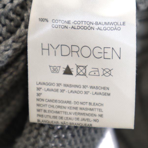 Hydrogen Long Sleeve Sweater S Gray Knit Cable Men's Used