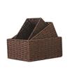 Rectangular Cosmetics Storage Box Handmade Snack Storage Box Coffee Table Storage Basket  for Home
