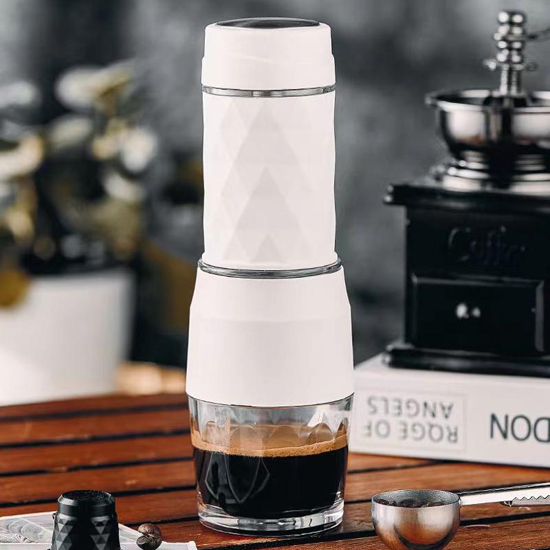 Portable Manual High Pressure Concentrated Extract Capsule Coffee Machine Outdoor Camping Mini Universal Hand Press Coffee Pot
