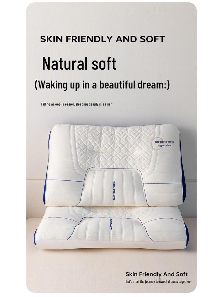 Latex Neck Support Memory Pillow for Side Sleepers - Universal for All Seasons