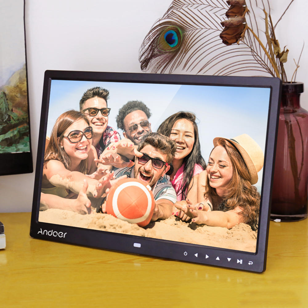 15"inch HD 1080P Digital Photo Frame Picture MP3 MP4 Movie Player+Remote Control