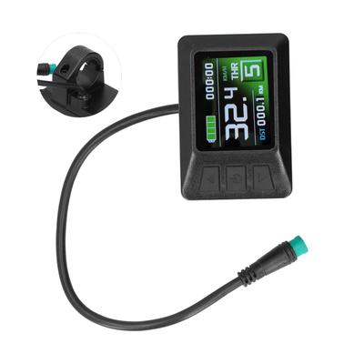 24V/36V/48V LCD7C Color Screen Instrument Electric Bicycle Battery Display with Waterproof Connector