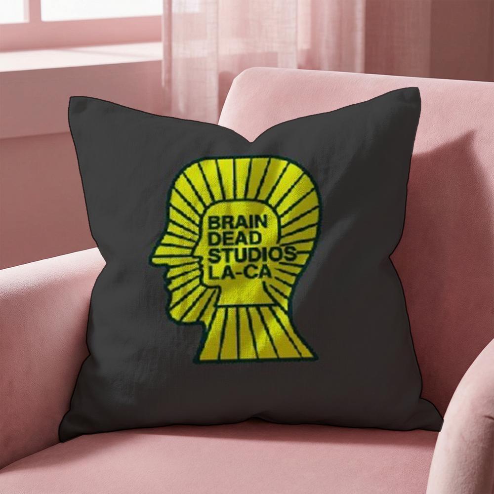 Los Angeles B-Brain Dead Cushion Cover Multi-Scene Pillow Cover for Home & Car - Reversible, Soft & Durable for Daily Use