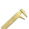 Vernier Caliper Copper Alloy Mini Brass Sliding Pocket Caliper Metal Double Scale for Measuring Gemstones & Jewelry