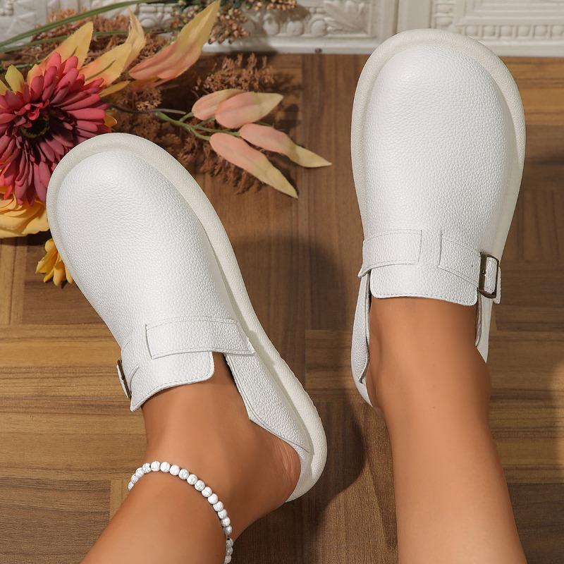 Fashion Designer Flat Shoes Slip-On Fashion Women's Shoes Casual Shoes Breathable Women's Sandals Leather Summer