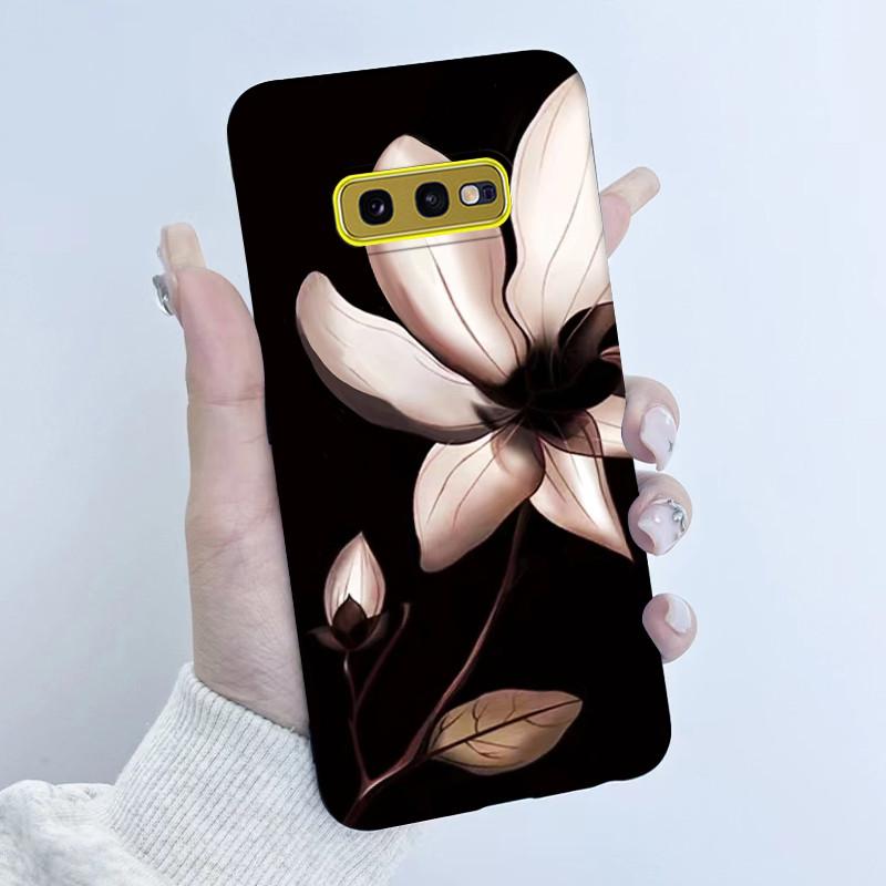 For Samsung Galaxy S10e Phone Case Flower Girls Design Soft Silicone TPU Back Housing for Galaxy S10E S10 E SM-G970F/DS Covers