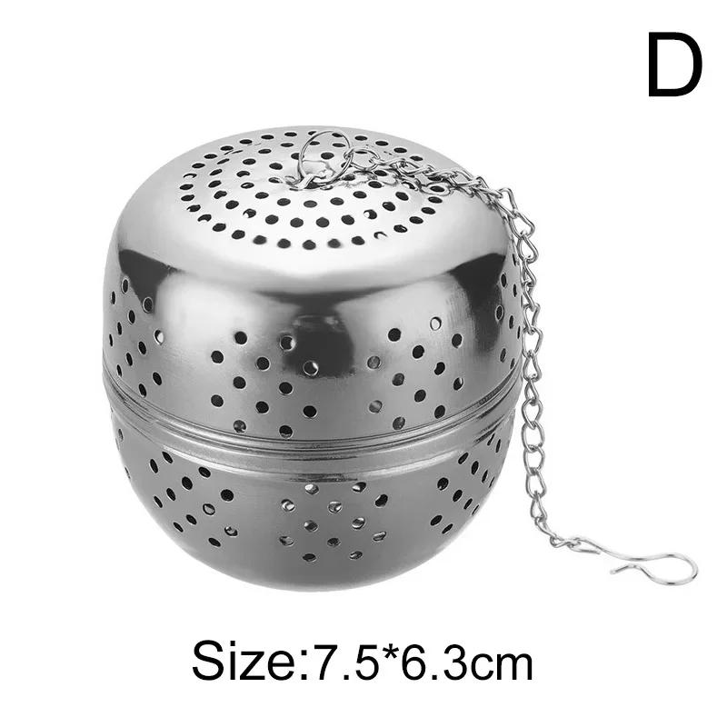 Stainless Steel Tea Leaf Infuser Strainer Spice Mesh Sieve for Brewing Teapot Tea Filter Seasoning Ball Kitchen Accessories
