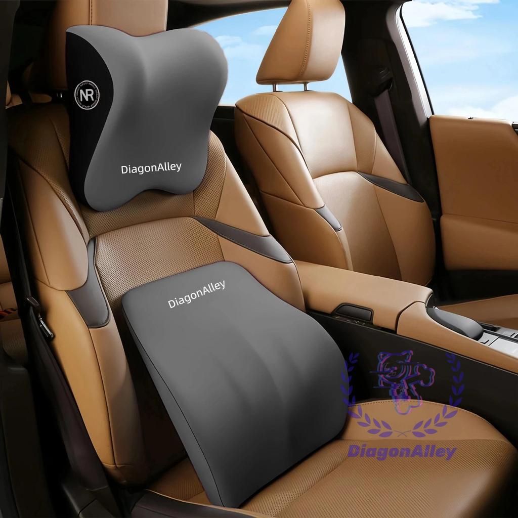 1/2PCS Car Headrest and Lumbar Support Neck Pillow Set Automotive Memory Foam Office Chair Headrest Fatigue Relief Travel Pillow