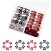48Pcs Designs False Toe Nail Glossy Short Square Fake Toenails Full Cover Glues On Fake Toe Nail Press On Toenails