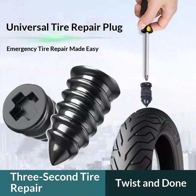 Puncture Repair Kit For Car Vacuum Tire Repair Screws Tire Rubber Screw Nails W/Box Quick Repair For Tire Plug