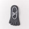 Female Summer Professional Indoor Fitness Exercise Yoga Pilates Cotton Non Slip Shock Absorption Five Finger Socks
