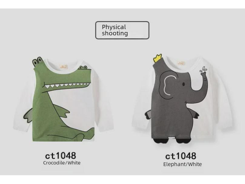 Kinder 2025 Neues Cartoon Langarm-T-Shirt, Jungen Unterhemd Einteiler