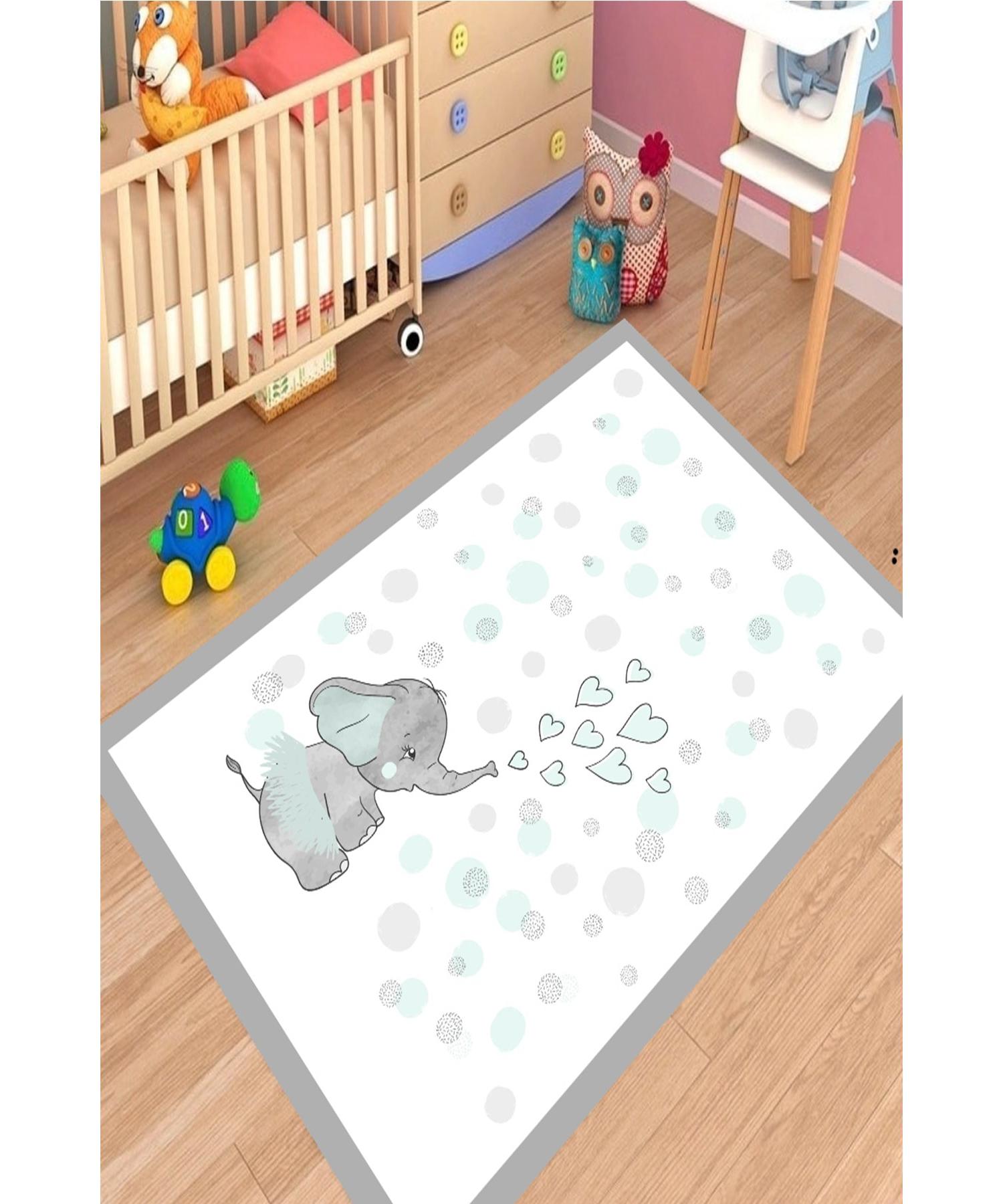 

Карнавальный тюль со слоном, ковер для детской комнаты