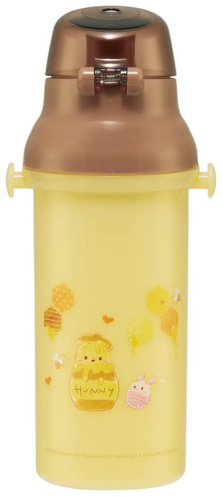 Skater Water Bottle Ufufi Disney Winnie the Pooh 480ml Antibacterial Plastic Made in Japan Girls Children's PSB5SANAG-A
