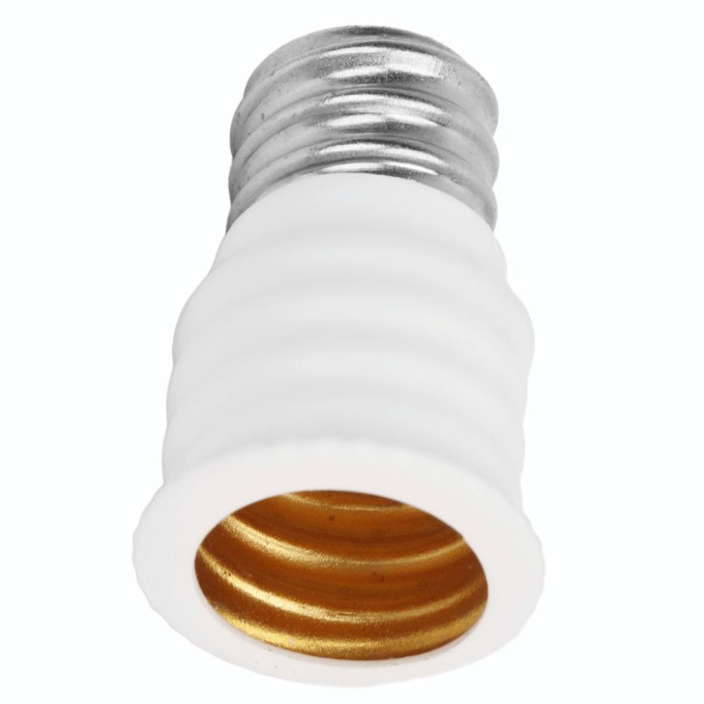 6 Pcs Black/White E12 To E14 Adapter Screw in Bulb Converter Durable Light Bulb Adapter  Bedrooms