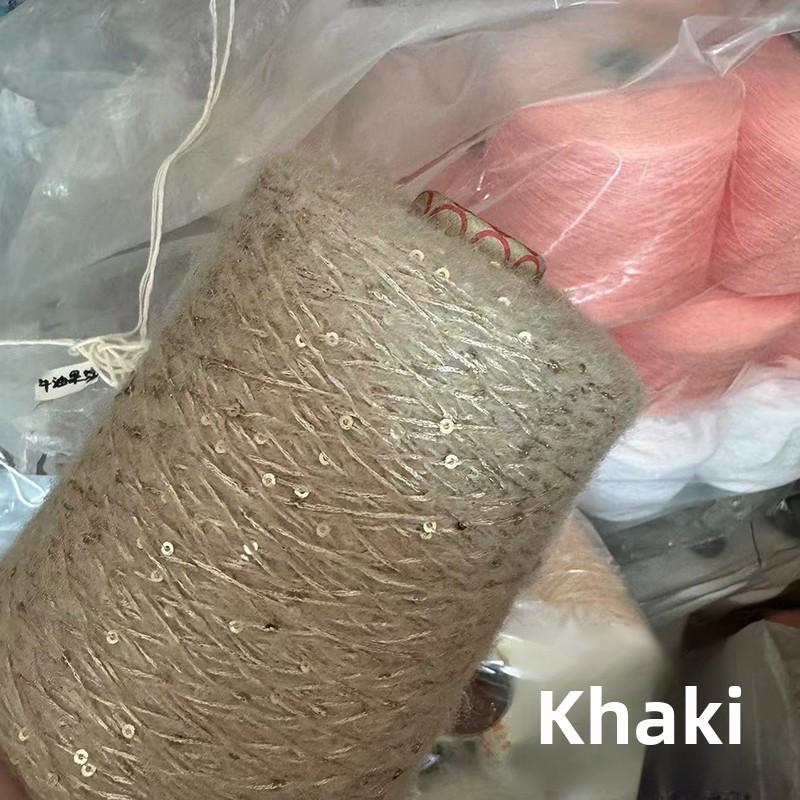 Wool Angora Yarn 3-Ply Long Velvet Wool Sweater Knitting Yarn Hand Crochet Fine Merino Wool Content 33% for Clothing Acco...