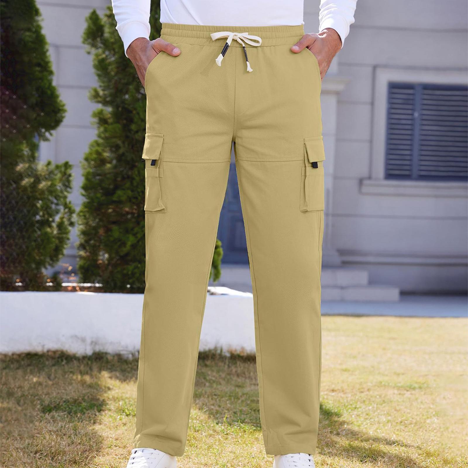 

Мужские спортивные повседневные брюки для бега, легкие походные рабочие брюки, уличные брюки XL хаки