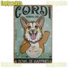 Metal Wall Art Dog Poster