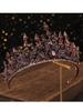 1 Baroque Style Bridal Crown, Luxurious Crystal Decorated Princess Headpiece, Alloy Material, Suitable for Women, Wedding Veil H