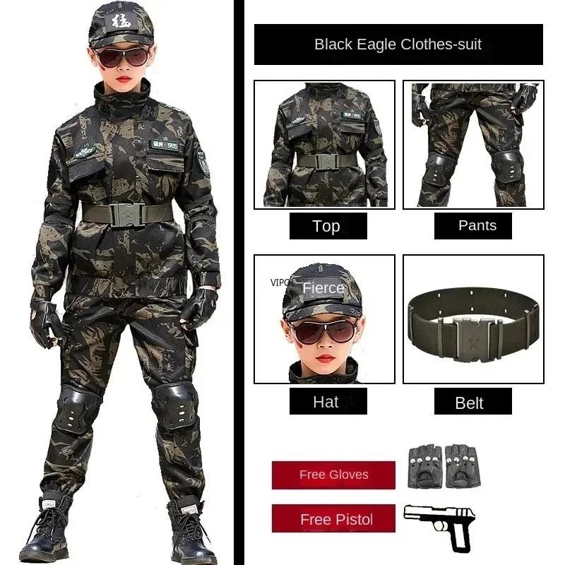 Taktisks militārais tērps Bērnu dienai Kamuflāžas