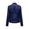 Women Ladies Lapel Motor Jacket Coat Zip Biker Short Punk Cropped Tops