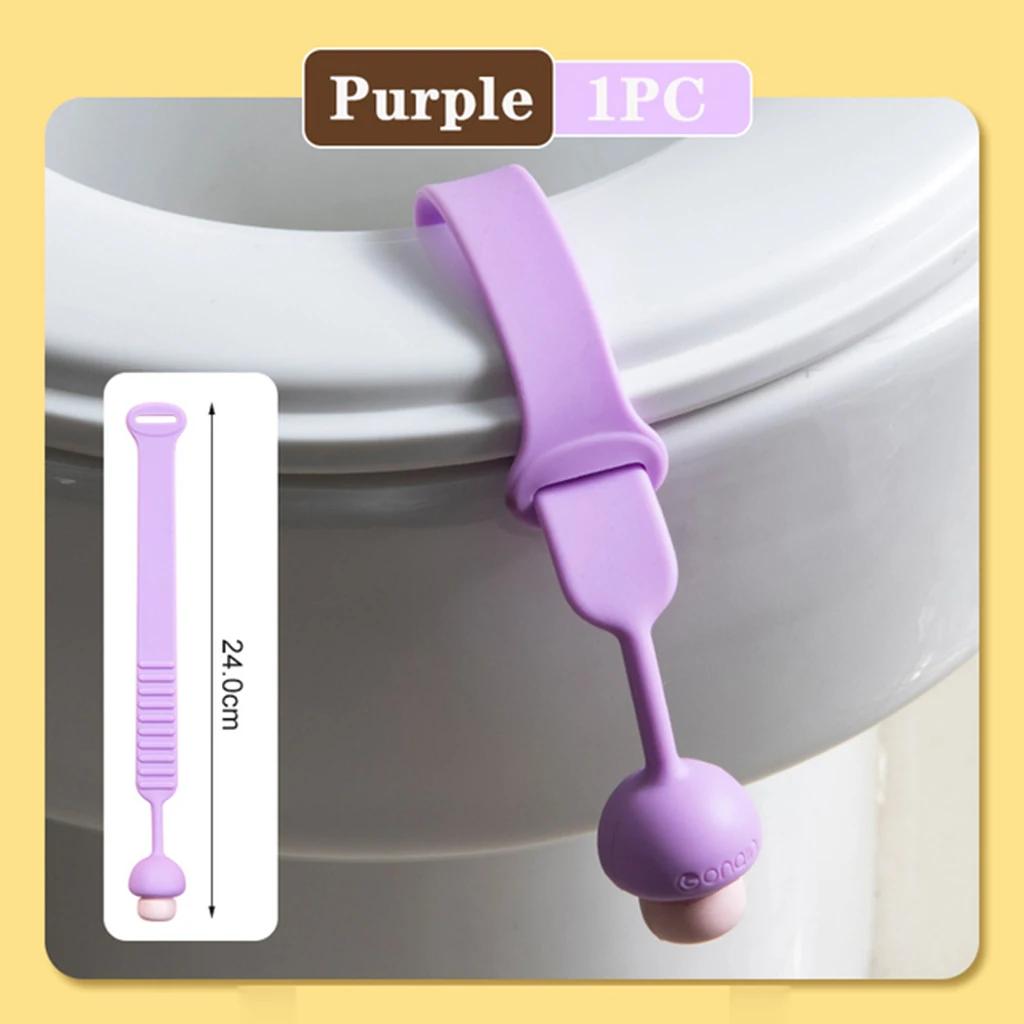 Mushroom Toilet Lid Lifter Tool Closestool Holder Ring Flapper Lifting Device Bathroom Sanitary Adjustable Toilet Seat Lid